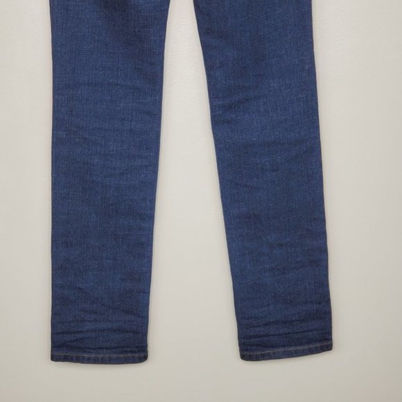 Justice Girls Medium Wash Whiskering Fading Denim Jeans Size 12S - Picture 7 of 12